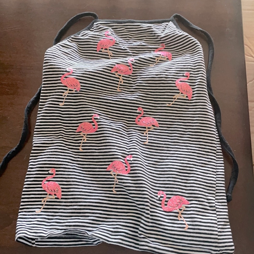 Sleevless flamingo shirt